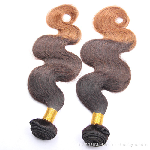100% Human Ombre Hair Braiding Hair Virgin Brazilian Body Wave Hair Extension Ombre 1B/4/30